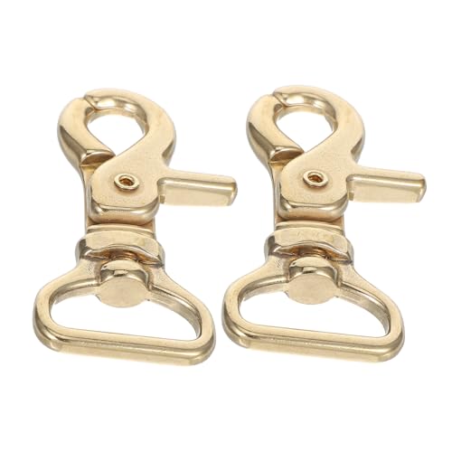 NUOBESTY 2 Stück Drehbarer Lobster Karabiner Messing Schnapphaken für Schlüssel Taschen DIY Zubehör mit Innendurchmesser Vielseitig Sicher und Flexibel Einsetzbar NUOBESTY 2 Stück Drehbarer Lobster Karabiner Messing Schnapphaken für Schlüssel Taschen DIY Zubehör mit Innendurchmesser Vielseitig Sicher und Flexibel Einsetzbar von NUOBESTY