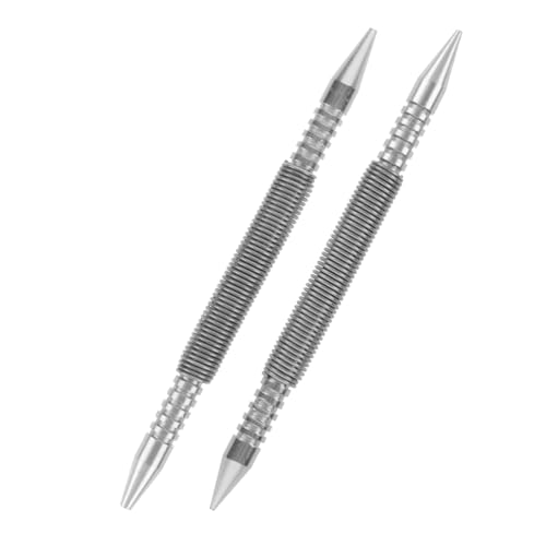NUOBESTY 2 Stück Federbelastetes Nagel set Doppelseitiges Metall Holz punch set mit Hammerloser Zentrierloch funktion für Schnelles Präzises Bohren und Vielseitige Werkstatteinsätze NUOBESTY 2 Stück Federbelastetes Nagel set Doppelseitiges Metall Holz punch set mit Hammerloser Zentrierloch funktion für Schnelles Präzises Bohren und Vielseitige Werkstatteinsätze von NUOBESTY