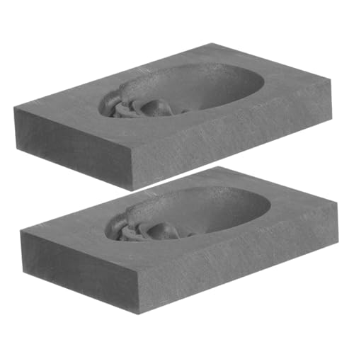 NUOBESTY 2 Stück Graphit Gussform Gießform DIY Gussform für Silber Gold Kupfer Schmelzen Künstler Schmuck Herstellung Robuste Form Einfache Entformung NUOBESTY 2 Stück Graphit Gussform Gießform DIY Gussform für Silber Gold Kupfer Schmelzen Künstler Schmuck Herstellung Robuste Form Einfache Entformung von NUOBESTY