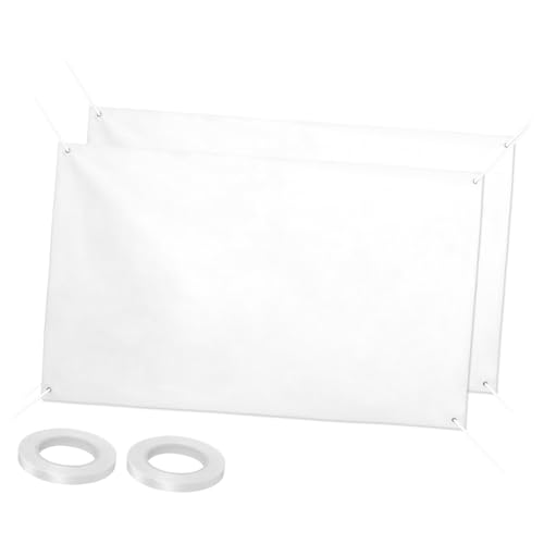 NUOBESTY 2 Stück Großes Blanko Banner Polyester Langlebig mit Aufhängeseil Vielseitig für DIY Wandbehang Partys Events Schaufenster Handel und Dekoration NUOBESTY 2 Stück Großes Blanko Banner Polyester Langlebig mit Aufhängeseil Vielseitig für DIY Wandbehang Partys Events Schaufenster Handel und Dekoration von NUOBESTY