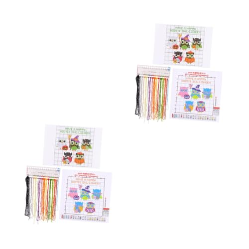 NUOBESTY 2 Stück Halloween Eulen Kreuzstich Sticksets Für Erwachsene Stickrahmen Stichsets Charms Stickstoff Halloween Eulenstich Gruselige Dekoration Kreuzstich Basteln Baumwolle NUOBESTY 2 Stück Halloween Eulen Kreuzstich Sticksets Für Erwachsene Stickrahmen Stichsets Charms Stickstoff Halloween Eulenstich Gruselige Dekoration Kreuzstich Basteln Baumwolle von NUOBESTY
