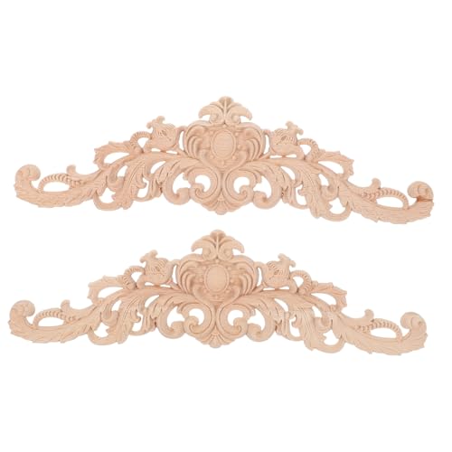 NUOBESTY 2 Stück Holzornamente Möbel Teiliges Unbemalte Holzschnitzerei Applikationen Klassisches Design für DIY Möbeldekoration Langlebig Natürlich Europäischer Stil NUOBESTY 2 Stück Holzornamente Möbel Teiliges Unbemalte Holzschnitzerei Applikationen Klassisches Design für DIY Möbeldekoration Langlebig Natürlich Europäischer Stil von NUOBESTY