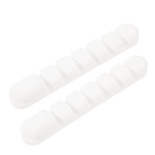 NUOBESTY 2 Stück Kabelmanager Zur Aufbewahrung Kabelclips Klemme Kabelhalter Klebrige Drahtclips Selbstklebende Schreibtisch Klebehaken Kabelclips Selbstklebender Organizer von NUOBESTY