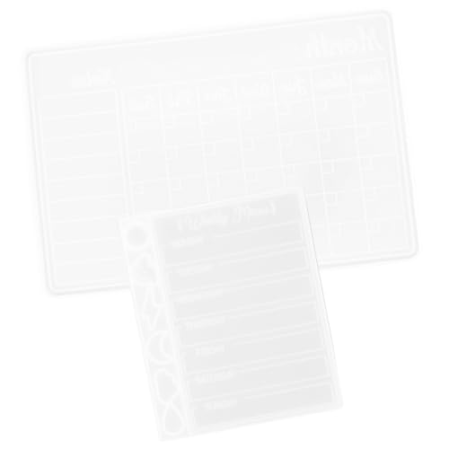 NUOBESTY 2 Stück Kalender Silikonform für Diy Epoxidharz Einfach zu Verwendende Gießform für Kreative Planerboards Wiederverwendbar und Leicht zu Reinigen für Bastelprojekte NUOBESTY 2 Stück Kalender Silikonform für Diy Epoxidharz Einfach zu Verwendende Gießform für Kreative Planerboards Wiederverwendbar und Leicht zu Reinigen für Bastelprojekte von NUOBESTY