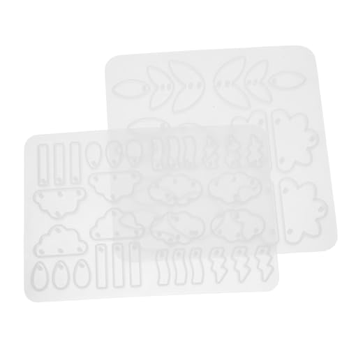 NUOBESTY 2 Stück Kreative und Wolkenmuster für Epoxidharz Wiederverwendbare Diy Schmuckmodelle für Handarbeiten und NUOBESTY 2 Stück Kreative und Wolkenmuster für Epoxidharz Wiederverwendbare Diy Schmuckmodelle für Handarbeiten und von NUOBESTY