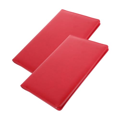 NUOBESTY 2 Stück Magnetisches Klemmbrett Rot Multifunktionales Clipboard für Büro Restaurant und Schule Halten von Dokumenten Menüs und Notizen von NUOBESTY