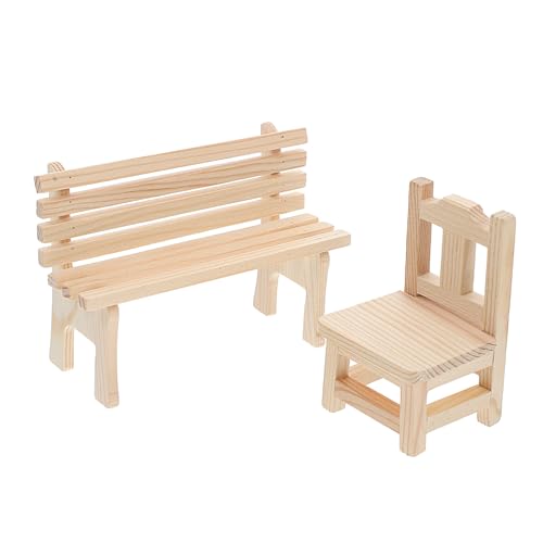 NUOBESTY 2 Stück Miniatur Holzbank für Puppenhaus Kleine Park Gartenbänke Natürliche Farbe Multifunktionale Sitzmöbel Dekorative Miniaturmöbel für Wohnzimmer und Schlafzimmer NUOBESTY 2 Stück Miniatur Holzbank für Puppenhaus Kleine Park Gartenbänke Natürliche Farbe Multifunktionale Sitzmöbel Dekorative Miniaturmöbel für Wohnzimmer und Schlafzimmer von NUOBESTY