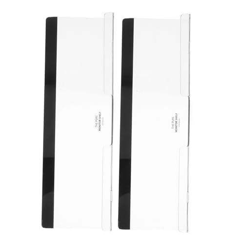 NUOBESTY 2 Stück Monitor Messageboard Memopapierhalter Papier Memohalter Computer Monitor Memoboard Unterseite Schreibtisch Notizblockhalter Notizablage Computer Memoboard von NUOBESTY