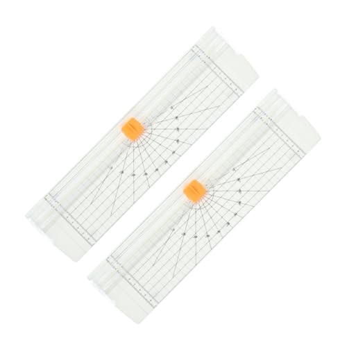 NUOBESTY 2 Stück Papierschneider mit Faltbarem Lineal Präzises Schneidewerkzeug für Büro und Bastelprojekte Hochwertiger Sicherer Papiertrimmer für Fotos Karten und Scrapbooking Weiß NUOBESTY 2 Stück Papierschneider mit Faltbarem Lineal Präzises Schneidewerkzeug für Büro und Bastelprojekte Hochwertiger Sicherer Papiertrimmer für Fotos Karten und Scrapbooking Weiß von NUOBESTY