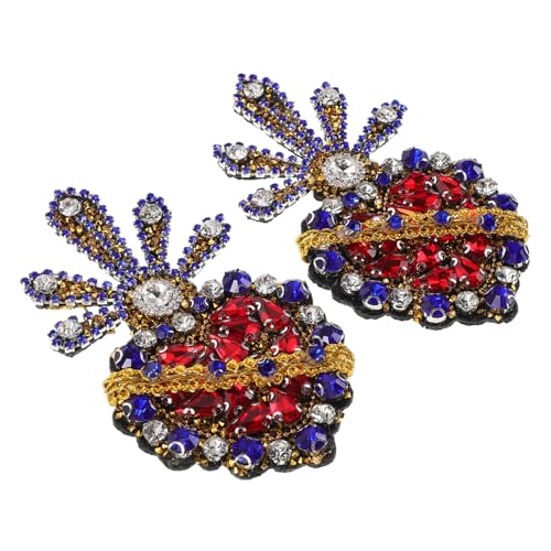 NUOBESTY 2 Stück Perlenfleck handgefertigte Perlendekoration Strass-Patches handgefertigte Perlenaufnäher Applikation aus Strassperlen Applikationen für Kleidung Strassapparat Strasssteine NUOBESTY 2 Stück Perlenfleck handgefertigte Perlendekoration Strass-Patches handgefertigte Perlenaufnäher Applikation aus Strassperlen Applikationen für Kleidung Strassapparat Strasssteine von NUOBESTY