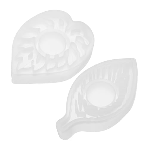 NUOBESTY 2 Stück Silikon Resin Formen für Kerzenhalter Flexible Blattform Kerzenständer Gießform Hitzebeständig Leicht zu Entformen für Epoxidharz DIY Teelichthalter und Dekoration NUOBESTY 2 Stück Silikon Resin Formen für Kerzenhalter Flexible Blattform Kerzenständer Gießform Hitzebeständig Leicht zu Entformen für Epoxidharz DIY Teelichthalter und Dekoration von NUOBESTY