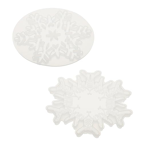 NUOBESTY 2 Stück Silikon Snowflake Gießform für DIY Untersetzer Handgemachte Schneeflocken Matte Kreative Silikonform für Schmuck Snacks und Mehr NUOBESTY 2 Stück Silikon Snowflake Gießform für DIY Untersetzer Handgemachte Schneeflocken Matte Kreative Silikonform für Schmuck Snacks und Mehr von NUOBESTY