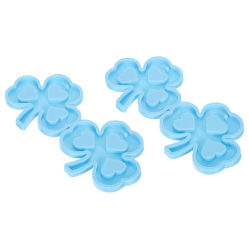NUOBESTY 2 Stück Silikonformen für Anhänger Diy Epoxidharz Schmuck Kleeblatt Design für Ohrringe und Kreative Bastelprojekte für Diy Fans und von NUOBESTY