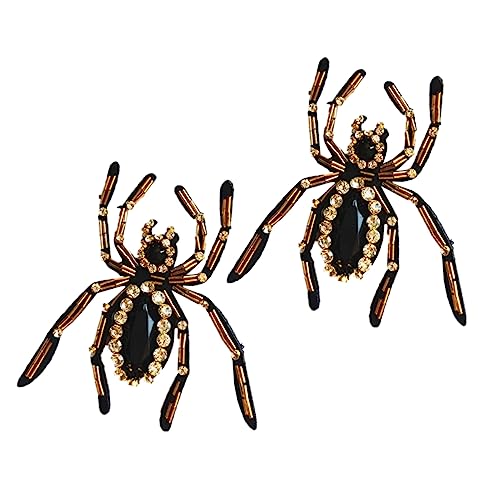 NUOBESTY 2 Stück Spider Patch für Halloween Dekoration Non Woven Aufnäher für Schuhe und Kleidung für DIY Projekte und Festliche Anlässe von NUOBESTY