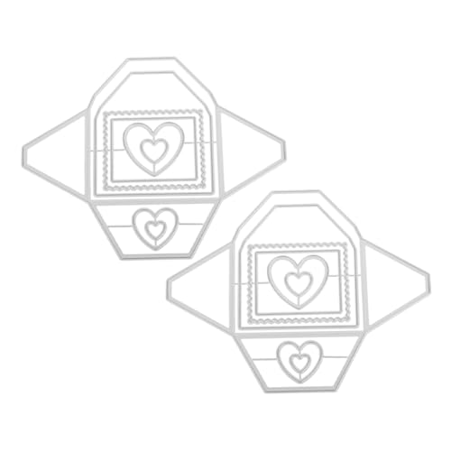 NUOBESTY 2 Stück Teiliges Herzförmige Briefumschlag-stanzformen für Scrapbooking DIY Hintergrundrahmen Präzisionsschneiden für Alben Karten Basteln NUOBESTY 2 Stück Teiliges Herzförmige Briefumschlag-stanzformen für Scrapbooking DIY Hintergrundrahmen Präzisionsschneiden für Alben Karten Basteln von NUOBESTY