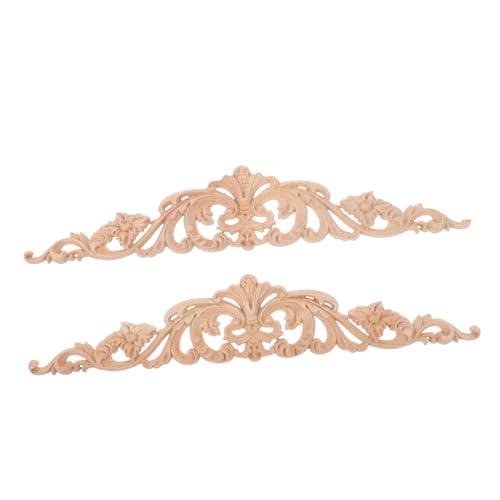 NUOBESTY 2 Stück Teiliges Holzornament Geschnitzte Vintage Möbel Applikationen für DIY Möbelverzierung Europäischer Stil Geeignet für Schrank Tür Wanddekoration NUOBESTY 2 Stück Teiliges Holzornament Geschnitzte Vintage Möbel Applikationen für DIY Möbelverzierung Europäischer Stil Geeignet für Schrank Tür Wanddekoration von NUOBESTY