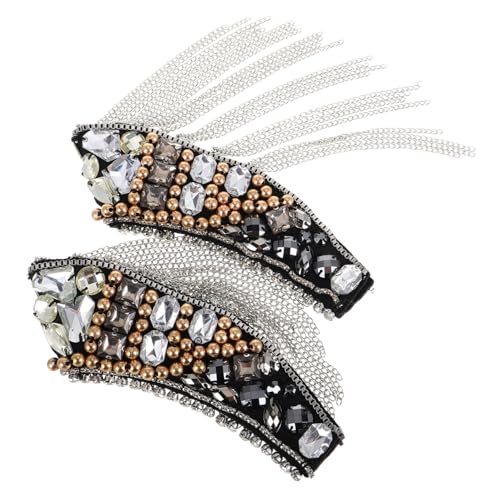 NUOBESTY 2 Stück Teiliges Schulterepauletten Quaste Strass und Perlen Modische Leichte Schulterabzeichen für Anzüge Kostüme und Festliche Outfits Vielseitig für Partys Hochzeiten und NUOBESTY 2 Stück Teiliges Schulterepauletten Quaste Strass und Perlen Modische Leichte Schulterabzeichen für Anzüge Kostüme und Festliche Outfits Vielseitig für Partys Hochzeiten und von NUOBESTY