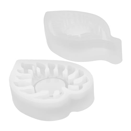 NUOBESTY 2 Stück Teiliges Silikon Gießform für Teelichthalter Flexible Detailreiche Blattformen für Epoxidharz DIY Kerzenhalter Wiederverwendbar Einfach zu Entformen für Kreative NUOBESTY 2 Stück Teiliges Silikon Gießform für Teelichthalter Flexible Detailreiche Blattformen für Epoxidharz DIY Kerzenhalter Wiederverwendbar Einfach zu Entformen für Kreative von NUOBESTY