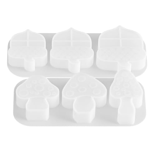 NUOBESTY 2 Stück Teiliges Silikon Kerzenform Set mit Pilz und Kiefernzapfenmuster Diy Kerzenherstellung Kreative Formen für Heimdekoration Vielseitig Einsetzbar als und Festdekoration von NUOBESTY