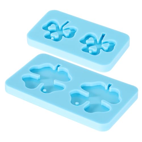 NUOBESTY 2 Stück Teiliges Silikon Ohrsteckerform Diy Epoxidharz Gießform für Ohrringe und Anhänger mit Schmuckständer für Kreative Bastelprojekte NUOBESTY 2 Stück Teiliges Silikon Ohrsteckerform Diy Epoxidharz Gießform für Ohrringe und Anhänger mit Schmuckständer für Kreative Bastelprojekte von NUOBESTY