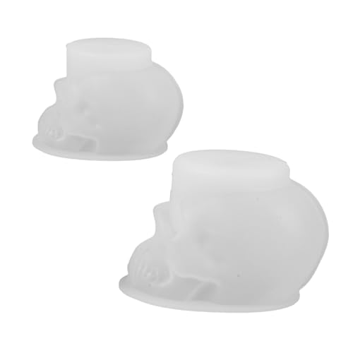 NUOBESTY 2 Stück Teiliges Silikon Totenkopf Formen Flexible Wiederverwendbare Skull Moulds für Halloween Kerzenherstellung Epoxidharz Seife Wachs DIY Bastelprojekte Detailreiche Gestaltung NUOBESTY 2 Stück Teiliges Silikon Totenkopf Formen Flexible Wiederverwendbare Skull Moulds für Halloween Kerzenherstellung Epoxidharz Seife Wachs DIY Bastelprojekte Detailreiche Gestaltung von NUOBESTY