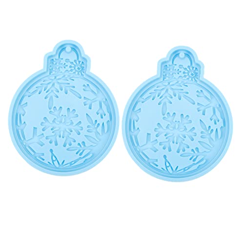NUOBESTY 2 Stück Teiliges Silikonform für Weihnachtsanhänger Diy Gießform für Schmuck Schlüsselanhänger und Kreative Dekorationen für Festliche Bastelprojekte NUOBESTY 2 Stück Teiliges Silikonform für Weihnachtsanhänger Diy Gießform für Schmuck Schlüsselanhänger und Kreative Dekorationen für Festliche Bastelprojekte von NUOBESTY