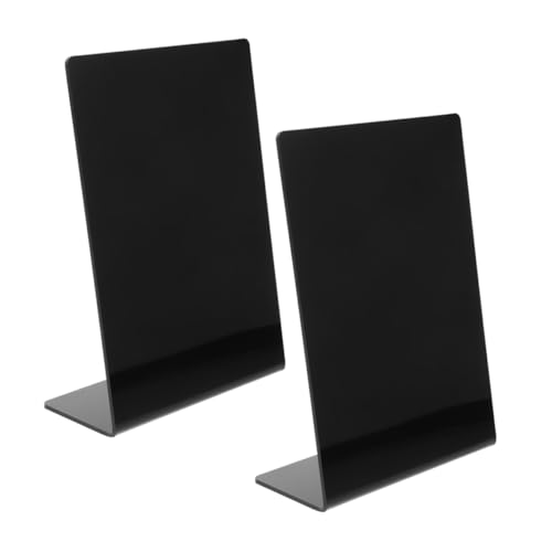 NUOBESTY 2 Stück Tisch Kreidetafeln für Menüdarstellung Portable Mini Schilder für Diy Heimdekoration Wiederverwendbare Kreidetafeln für Cafés Partys und Restaurants von NUOBESTY