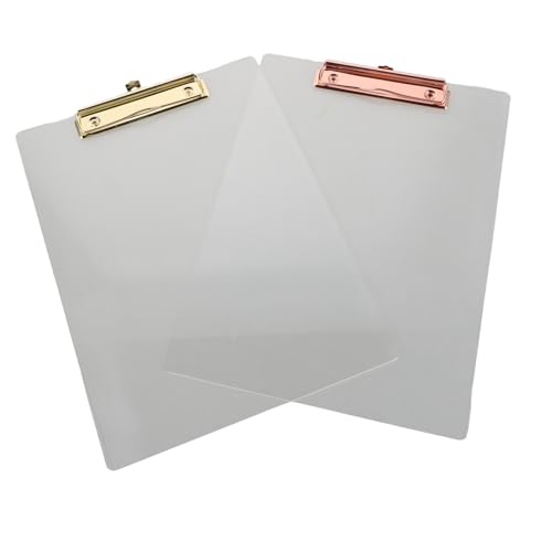 NUOBESTY 2 Stück Vielseitige Schreibunterlage mit Stabilem Clip für Büro und Schule Robustes Kunststoffbrett für Einfache Dokumentenansicht und Organisation NUOBESTY 2 Stück Vielseitige Schreibunterlage mit Stabilem Clip für Büro und Schule Robustes Kunststoffbrett für Einfache Dokumentenansicht und Organisation von NUOBESTY