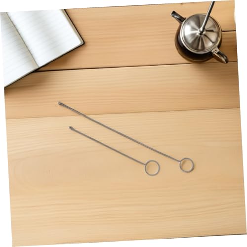 NUOBESTY 2 Stücke Teiliges Loop Turner aus Robustem Draht und Lange Schlaufen-wender Haken für Nähen und DIY Strickzubehör zum Wenden von Schrägbändern und Stoffen Beim Handarbeiten von NUOBESTY