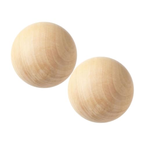 NUOBESTY 2 Stücke Unbehandelte Holz Kugeln Runde Holz Bälle Naturholz für Diy Projekte Tischdekoration und Kreative Bastelideen NUOBESTY 2 Stücke Unbehandelte Holz Kugeln Runde Holz Bälle Naturholz für Diy Projekte Tischdekoration und Kreative Bastelideen von NUOBESTY