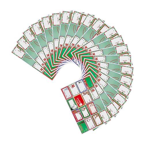 NUOBESTY 20 Blatt Beschreibbare Weihnachtsaufkleber Bunte Selbstklebende Etiketten Diy Blanko Namensschilder Vielseitig für Geschenkanhänger Partydeko Geschenkverpackung und Bastelbedarf NUOBESTY 20 Blatt Beschreibbare Weihnachtsaufkleber Bunte Selbstklebende Etiketten Diy Blanko Namensschilder Vielseitig für Geschenkanhänger Partydeko Geschenkverpackung und Bastelbedarf von NUOBESTY