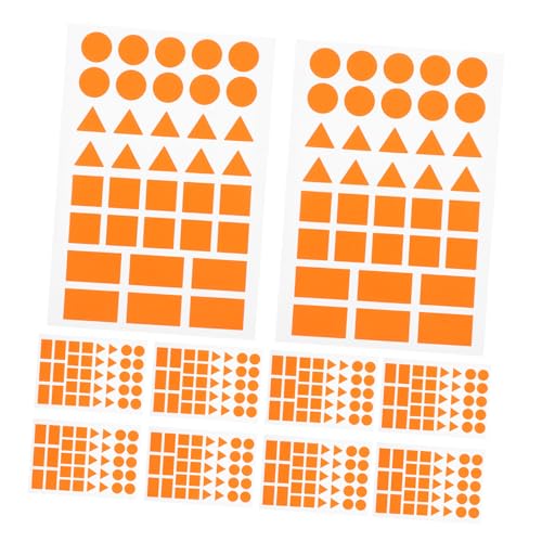 NUOBESTY 20 Blatt Orangefarbene Geometrische Etikettenaufkleber: Dreieck-, Kreis-, Rechteck- Und Quadratformen, Aufkleber Für Inventar, Unterrichtsaktivitäten Und Kreative NUOBESTY 20 Blatt Orangefarbene Geometrische Etikettenaufkleber: Dreieck-, Kreis-, Rechteck- Und Quadratformen, Aufkleber Für Inventar, Unterrichtsaktivitäten Und Kreative von NUOBESTY