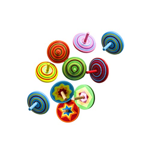 NUOBESTY 20 Holzkreisel Holzgyroskope Regenbogenspinner Holzhandwerk Für Spiele Partygeschenke Und Heimwerkerarbeiten Gemischte Farben NUOBESTY 20 Holzkreisel Holzgyroskope Regenbogenspinner Holzhandwerk Für Spiele Partygeschenke Und Heimwerkerarbeiten Gemischte Farben von NUOBESTY