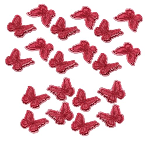 NUOBESTY 20 Stück Aufnäher für Hochzeitskleider Jeans Hüte Rucksäcke und Diy Dekorationen Bestickte Applikationen für Kreative Projekte von NUOBESTY
