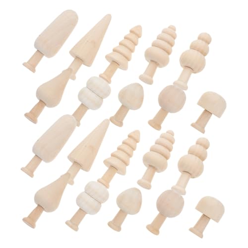 NUOBESTY 20 Stück Bemaltes Holzspielzeug Herstellung schmucklos bunt Baum lackierbar Form basteln spielzeuge bastelset dekoration unfertiger Holzpilz DIY-Ornamente unfertige Holzbäume Khaki NUOBESTY 20 Stück Bemaltes Holzspielzeug Herstellung schmucklos bunt Baum lackierbar Form basteln spielzeuge bastelset dekoration unfertiger Holzpilz DIY-Ornamente unfertige Holzbäume Khaki von NUOBESTY