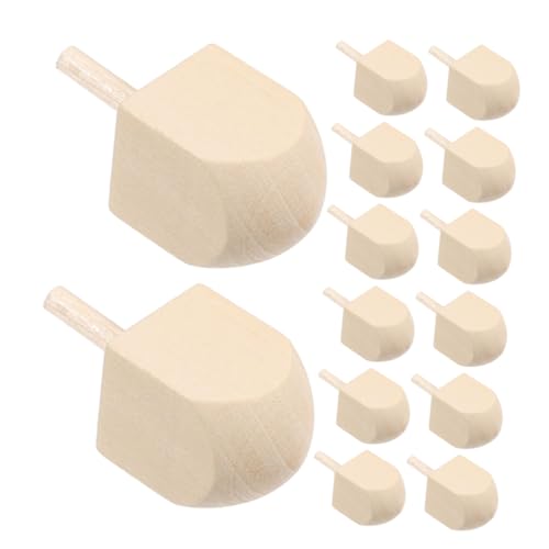 NUOBESTY 20 Stück DIY Holz Dreidel für Chanukka Unlackierte Holz Dreidel zum Selbstgestalten Traditionelle Dekorative Spielzeuge für Erwachsene NUOBESTY 20 Stück DIY Holz Dreidel für Chanukka Unlackierte Holz Dreidel zum Selbstgestalten Traditionelle Dekorative Spielzeuge für Erwachsene von NUOBESTY