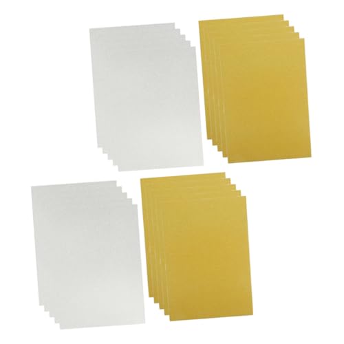 NUOBESTY 20 Stück Glitzer Kartons für Diy Projekte Goldene und Silberne Karten für Handgemachte Karten Lesezeichen Tags und Kreative Bastelideen für Scrapbooking und Einladungen NUOBESTY 20 Stück Glitzer Kartons für Diy Projekte Goldene und Silberne Karten für Handgemachte Karten Lesezeichen Tags und Kreative Bastelideen für Scrapbooking und Einladungen von NUOBESTY