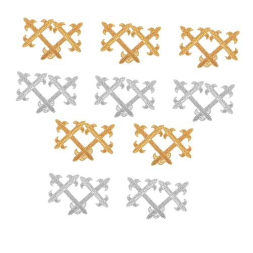 NUOBESTY 20 Stück Kreuz Aufnäher zum Aufbügeln Bestickte Pailletten Patches für Kleidung Langlebige DIY Applikationen für Jacken Rucksäcke Jeans Waschbeständig Gold und Silber NUOBESTY 20 Stück Kreuz Aufnäher zum Aufbügeln Bestickte Pailletten Patches für Kleidung Langlebige DIY Applikationen für Jacken Rucksäcke Jeans Waschbeständig Gold und Silber von NUOBESTY