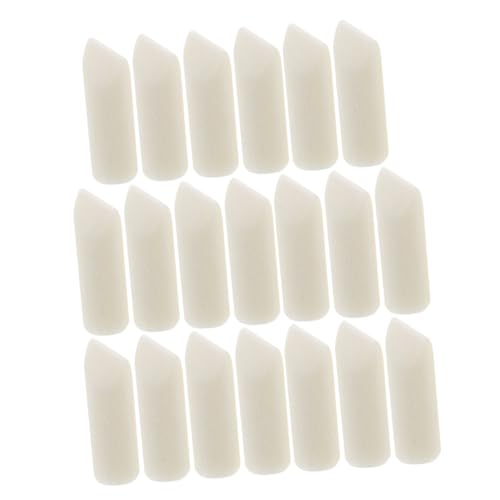 NUOBESTY 20 Stück Markerzubehör Malen Sie Stiftnibs Malstifte und Spitzen Ersatzspitzen für Farbstifte Nachfüllbare Markierungsspitzen Stiftspitzen für Permanentmarker Polyester Weiß von NUOBESTY