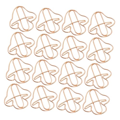NUOBESTY 20 Stück Niedliche Büroklammern aus Metall Kleine Pilz Design Büroklammern in Roségold Praktische und Leichte Paperclips für Büro Akten Fotos und Briefe Stabile Verarbeitung NUOBESTY 20 Stück Niedliche Büroklammern aus Metall Kleine Pilz Design Büroklammern in Roségold Praktische und Leichte Paperclips für Büro Akten Fotos und Briefe Stabile Verarbeitung von NUOBESTY