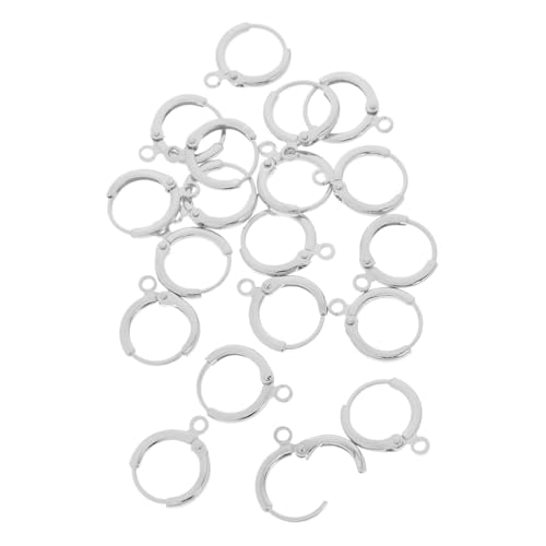 NUOBESTY 20 Stück Ohrclip-ohrschnalle Runde Ohrhaken Runder Ohrhaken Ohrringe Haken Ohrhaken Für Schmuck Creolenfunde Ohrringe Für Die Schmuckherstellung Kupfer Silver NUOBESTY 20 Stück Ohrclip-ohrschnalle Runde Ohrhaken Runder Ohrhaken Ohrringe Haken Ohrhaken Für Schmuck Creolenfunde Ohrringe Für Die Schmuckherstellung Kupfer Silver von NUOBESTY
