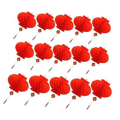 NUOBESTY 20 Stück Rote Laternen Plastikpapier Honeycomb Design für Frühlingsfest Dekoration Wetterfest und Langlebig für Neujahrsfeiern und Festliche Anlässe NUOBESTY 20 Stück Rote Laternen Plastikpapier Honeycomb Design für Frühlingsfest Dekoration Wetterfest und Langlebig für Neujahrsfeiern und Festliche Anlässe von NUOBESTY