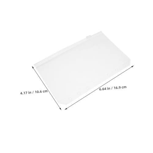 NUOBESTY 20 Stück Teiliges Binder Einsteckhüllen mit Reißverschluss Transparente Budget Umschläge für Bargeld Karten und Belege Langlebige Lose Taschen für Notizbücher und von NUOBESTY