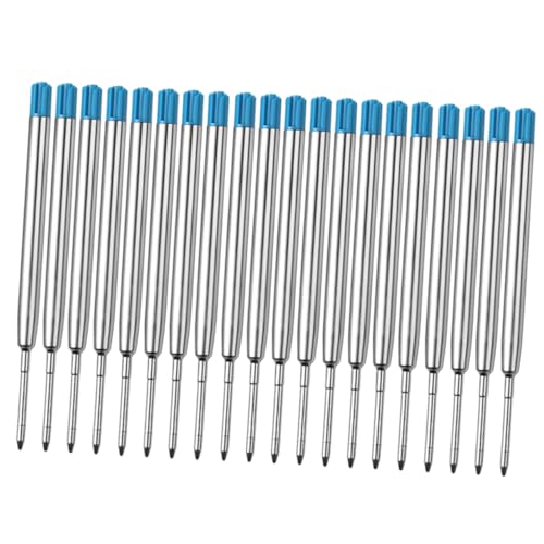 NUOBESTY 20 Stück Teiliges Blaue Metallspitze Gel Tintenroller Ersatzminen für Standard Kugelschreiber Fließende Auslaufsicher Langlebig Geeignet für Schule und Bürobedarf NUOBESTY 20 Stück Teiliges Blaue Metallspitze Gel Tintenroller Ersatzminen für Standard Kugelschreiber Fließende Auslaufsicher Langlebig Geeignet für Schule und Bürobedarf von NUOBESTY