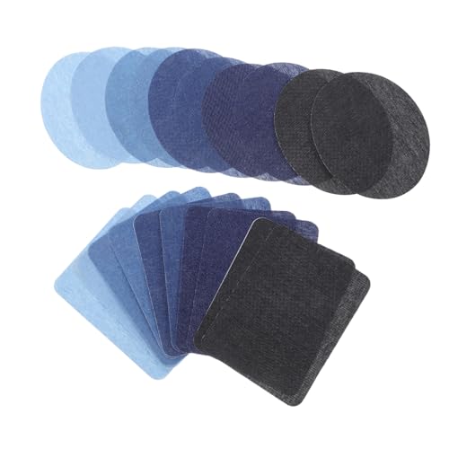 NUOBESTY 20 Stück Teiliges Bügelflicken für Jeans aus Besticktem Denim Ovale und Rechteckige Reparaturpatches mit Starkem Haftkleber zum Aufbügeln Ellbogen Knie und Kleidung für Freizeit NUOBESTY 20 Stück Teiliges Bügelflicken für Jeans aus Besticktem Denim Ovale und Rechteckige Reparaturpatches mit Starkem Haftkleber zum Aufbügeln Ellbogen Knie und Kleidung für Freizeit von NUOBESTY