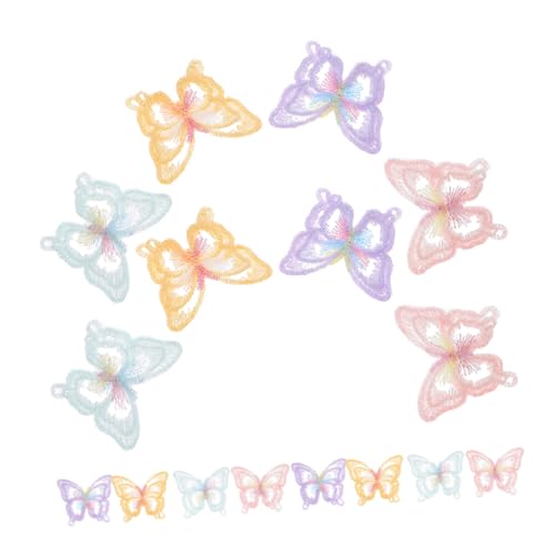 NUOBESTY 20 Stück Teiliges Bunte Schmetterling Aufnäher Doppellagig Organza Stickerei zum Aufnähen für DIY Kleidung Hochzeitskleider Taschen und Schuhverzierung NUOBESTY 20 Stück Teiliges Bunte Schmetterling Aufnäher Doppellagig Organza Stickerei zum Aufnähen für DIY Kleidung Hochzeitskleider Taschen und Schuhverzierung von NUOBESTY
