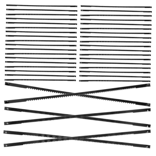 NUOBESTY 20 Stück Teiliges Carbonstahl Scrollsägeblätter Pin End für Langlebige Ersatzklingen für Präzise Schnitte von NUOBESTY