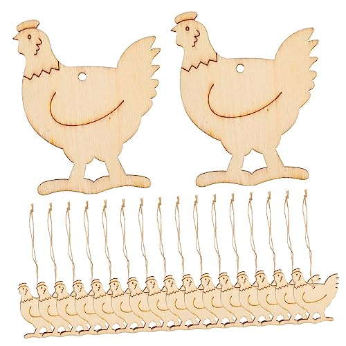 NUOBESTY 20 Stück Teiliges Hängende Holzanhänger Hahnform Naturbelassene Holzscheiben zum Bemalen Umweltfreundlich Glatt für Osterdekoration DIY Bastelprojekte und Kreative NUOBESTY 20 Stück Teiliges Hängende Holzanhänger Hahnform Naturbelassene Holzscheiben zum Bemalen Umweltfreundlich Glatt für Osterdekoration DIY Bastelprojekte und Kreative von NUOBESTY
