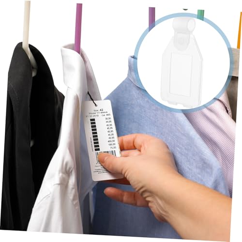 NUOBESTY 20 Stück Teiliges Halbtransparente Preisschildhalter aus Kunststoff Praktische Preisschildaufsteller für Supermarktregale Einsetzbar zur Warenpräsentation im Einzelhandel von NUOBESTY