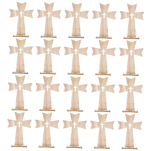 NUOBESTY 20 Stück Teiliges Holz Kreuz Dekoration Natürliches Holzmaterial Glatte Oberfläche Langlebig Retro Stil Festival Ornament für Heim und Partydeko NUOBESTY 20 Stück Teiliges Holz Kreuz Dekoration Natürliches Holzmaterial Glatte Oberfläche Langlebig Retro Stil Festival Ornament für Heim und Partydeko von NUOBESTY
